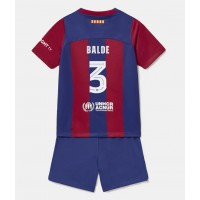 Dres Barcelona Alejandro Balde #3 Domáci pre deti 2023-24 Krátky Rukáv (+ trenírky)